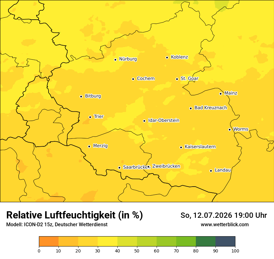 Modellkarte ICON-D2 – relhum – rp