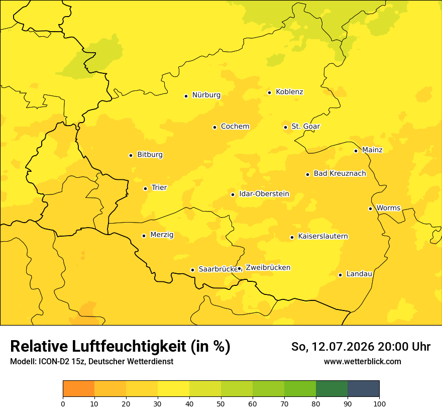Modellkarte ICON-D2 – relhum – rp