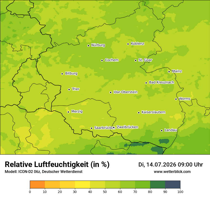 Modellkarte ICON-D2 – relhum – rp