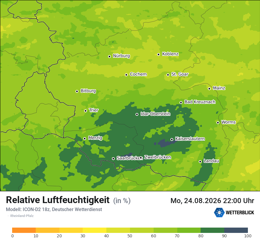 Modellkarte ICON-D2 – relhum – rp