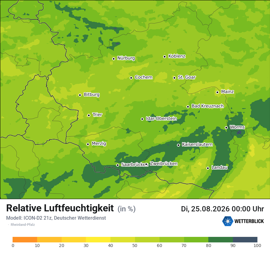 Modellkarte ICON-D2 – relhum – rp