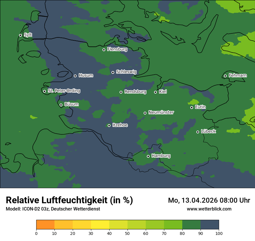 Modellkarte ICON-D2 – relhum – sh
