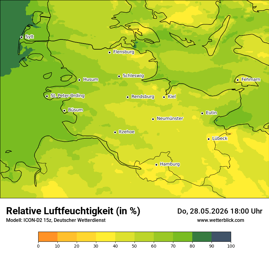 Modellkarte ICON-D2 – relhum – sh