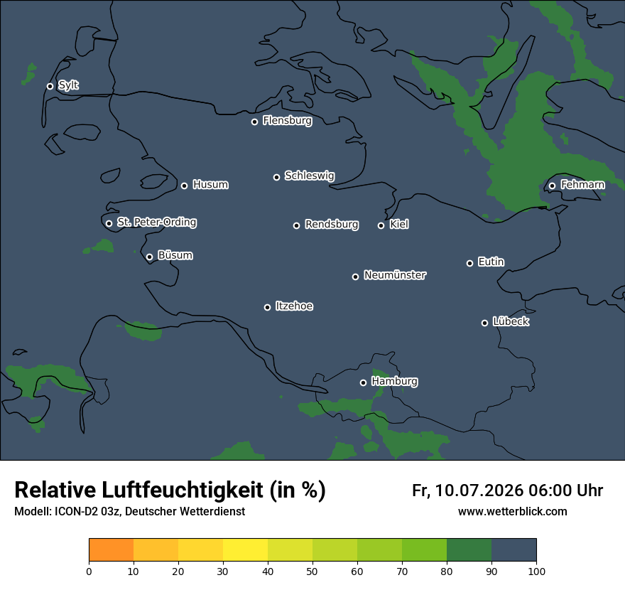 Modellkarte ICON-D2 – relhum – sh