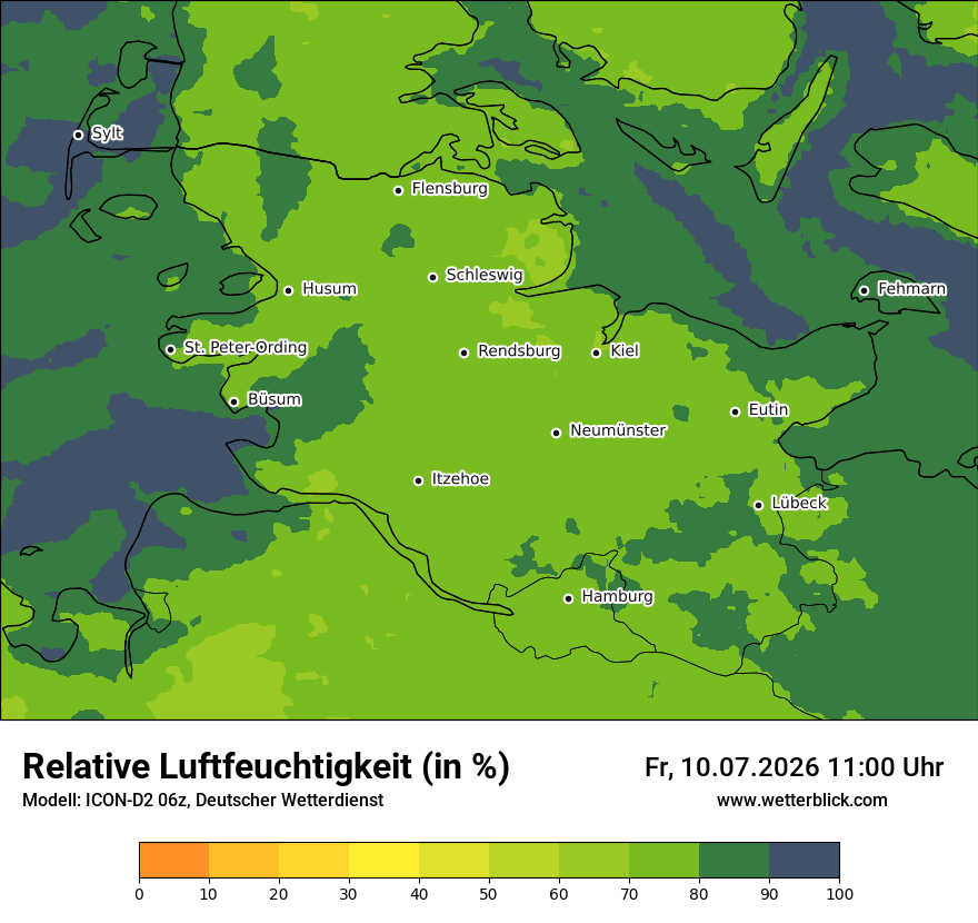 Modellkarte ICON-D2 – relhum – sh