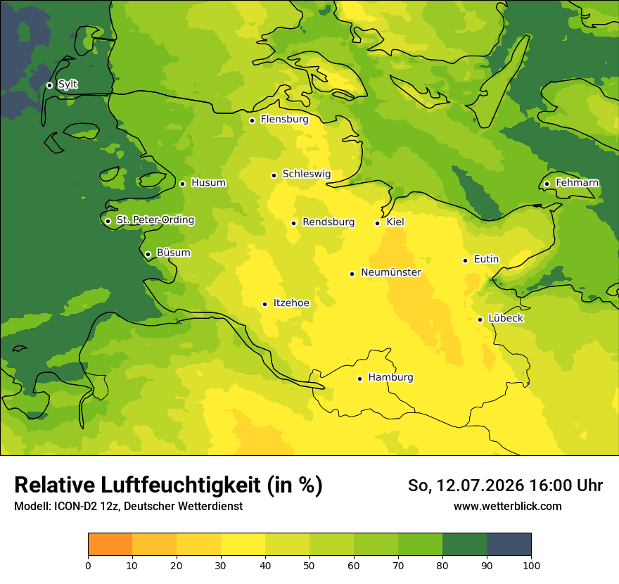 Modellkarte ICON-D2 – relhum – sh