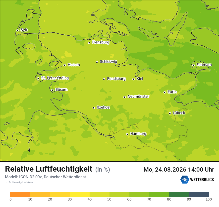 Modellkarte ICON-D2 – relhum – sh