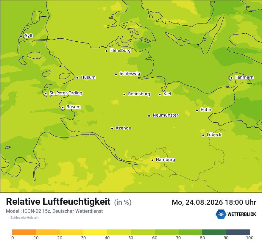 Modellkarte ICON-D2 – relhum – sh