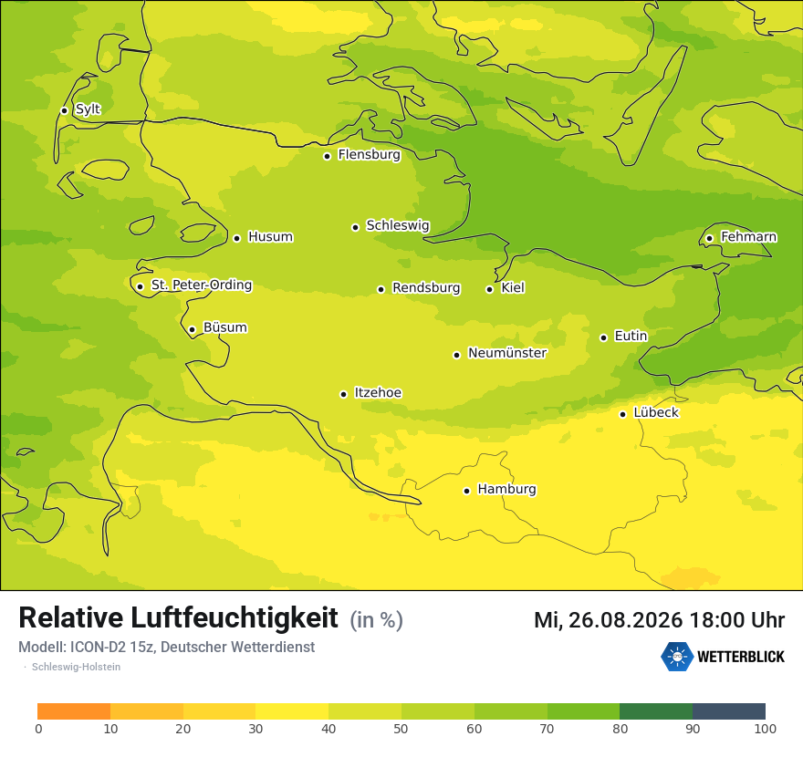 Modellkarte ICON-D2 – relhum – sh