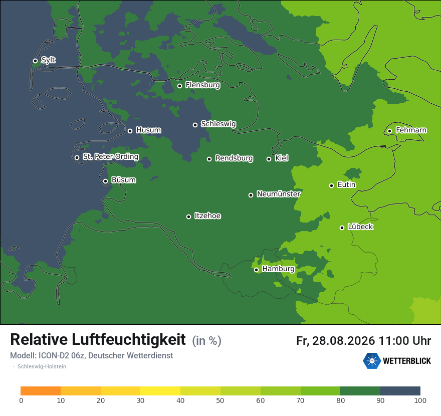 Modellkarte ICON-D2 – relhum – sh