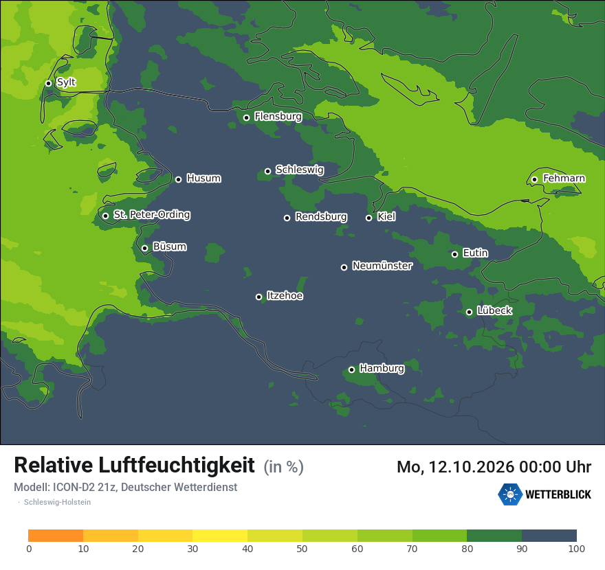 Modellkarte ICON-D2 – relhum – sh