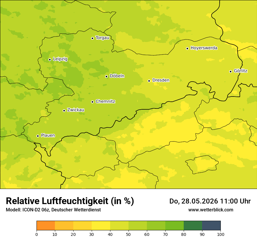 Modellkarte ICON-D2 – relhum – sn