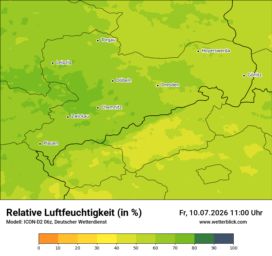 Modellkarte ICON-D2 – relhum – sn