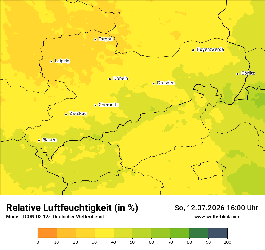 Modellkarte ICON-D2 – relhum – sn