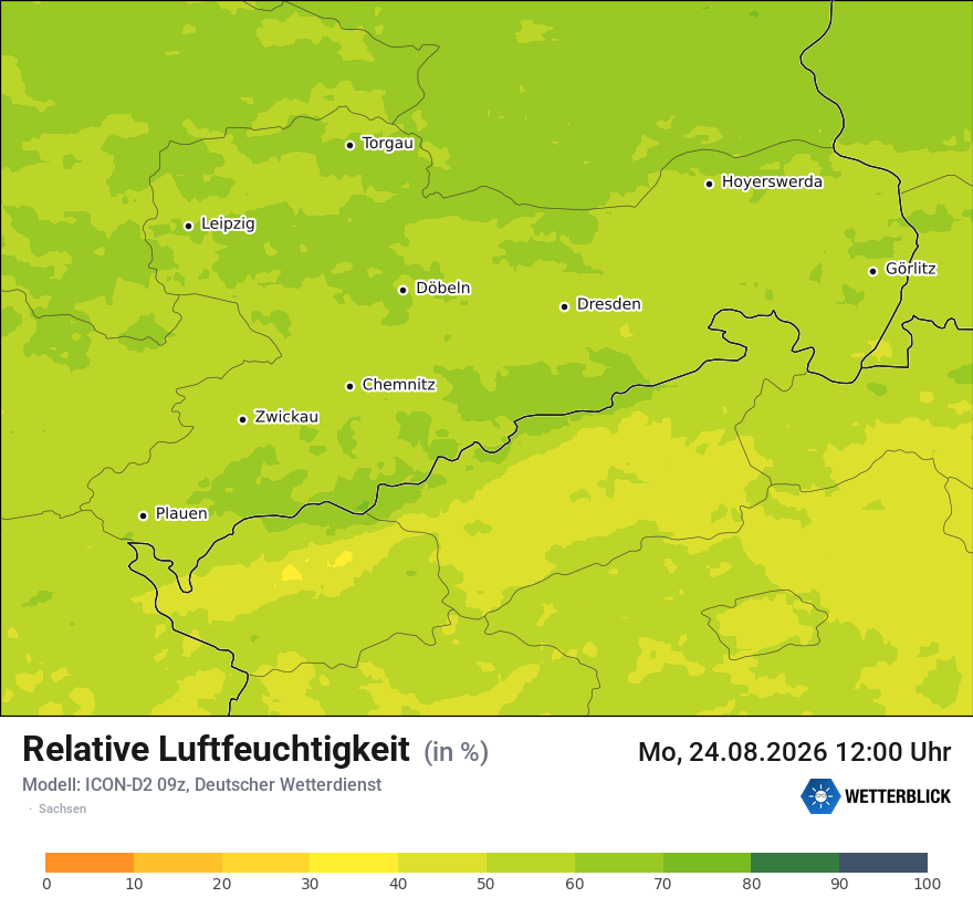 Modellkarte ICON-D2 – relhum – sn