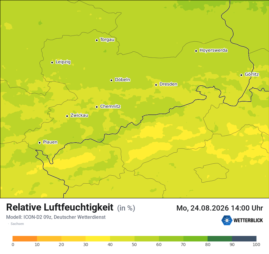 Modellkarte ICON-D2 – relhum – sn