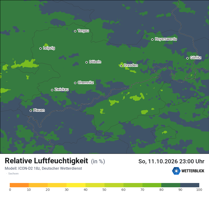 Modellkarte ICON-D2 – relhum – sn