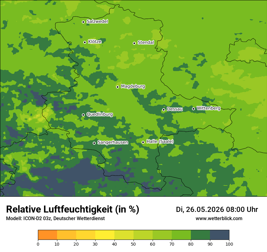 Modellkarte ICON-D2 – relhum – st