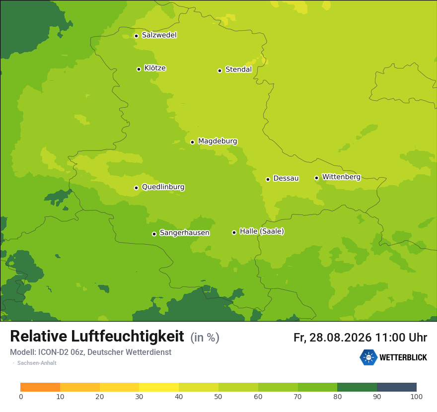 Modellkarte ICON-D2 – relhum – st