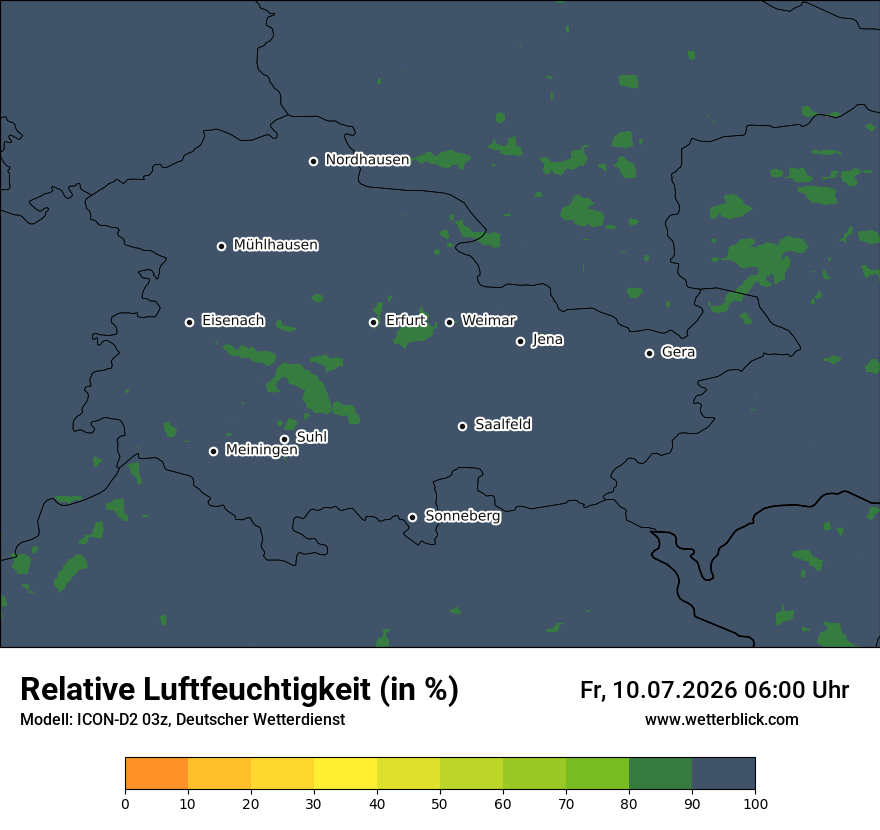 Modellkarte ICON-D2 – relhum – th