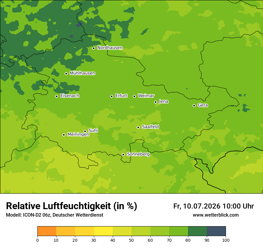 Modellkarte ICON-D2 – relhum – th