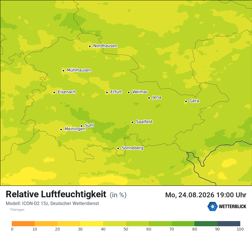 Modellkarte ICON-D2 – relhum – th