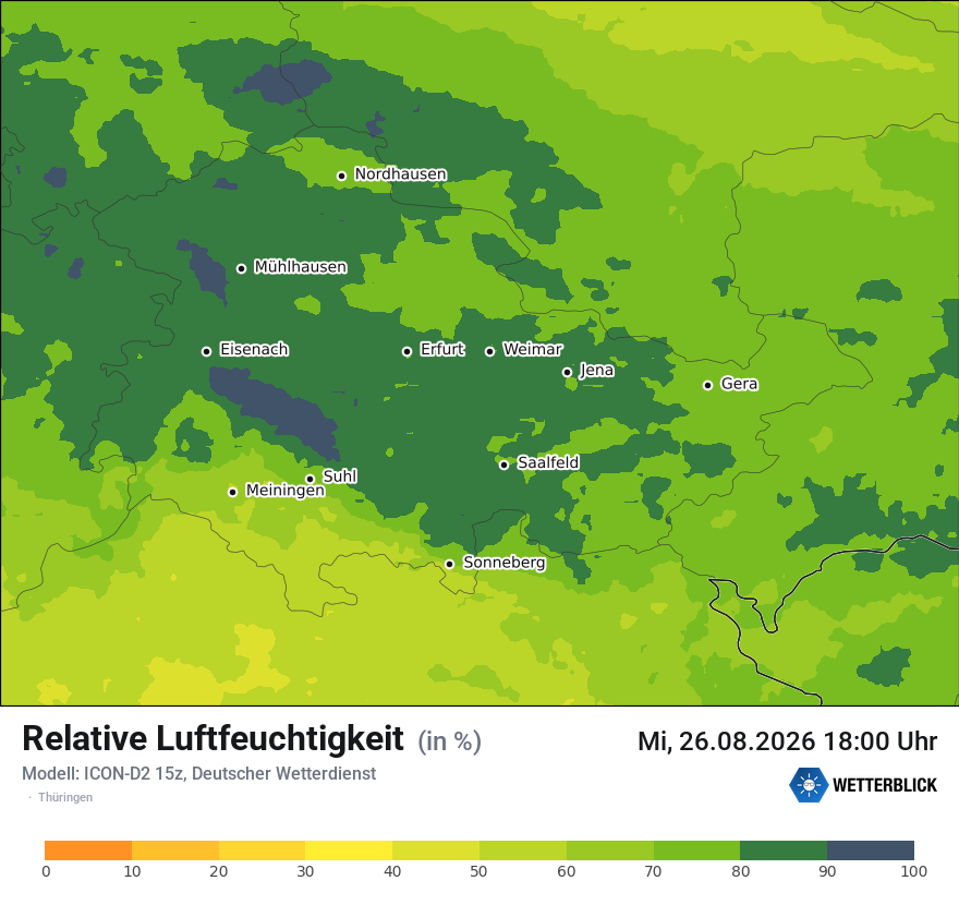 Modellkarte ICON-D2 – relhum – th