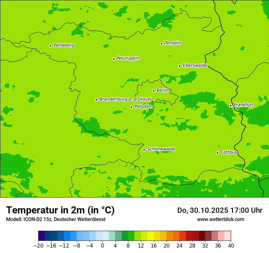 Modellkarten Temperatur Modellkarten Temperatur