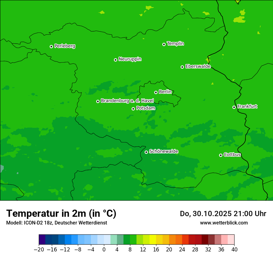 Modellkarten Temperatur Modellkarten Temperatur