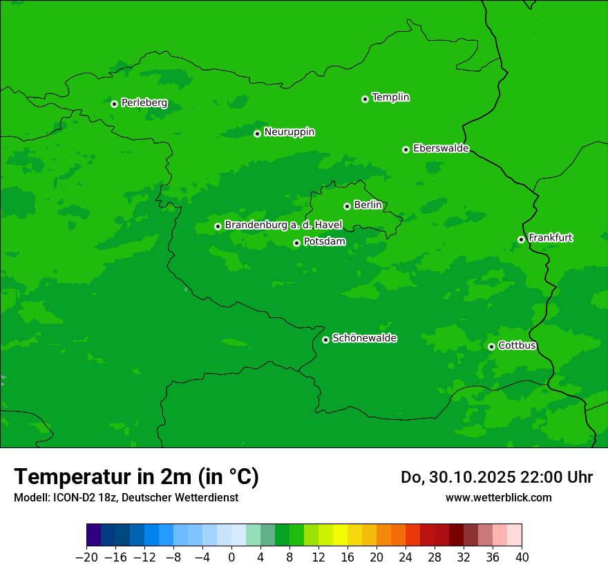 Modellkarten Temperatur Modellkarten Temperatur