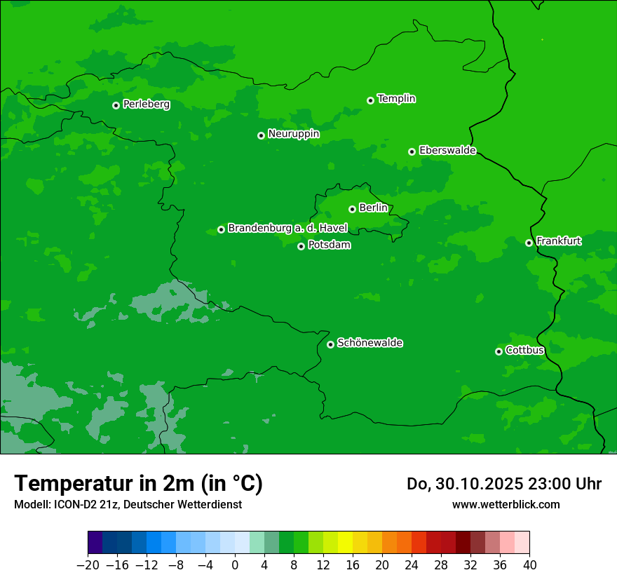 Modellkarten Temperatur Modellkarten Temperatur