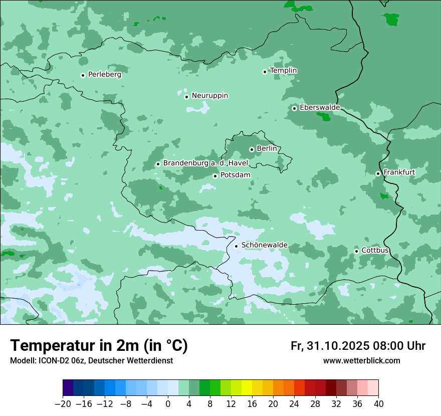 Modellkarten Temperatur Modellkarten Temperatur