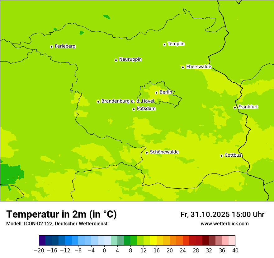 Modellkarten Temperatur Modellkarten Temperatur