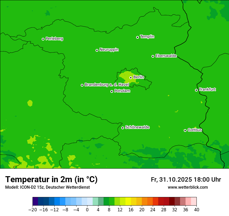 Modellkarten Temperatur Modellkarten Temperatur