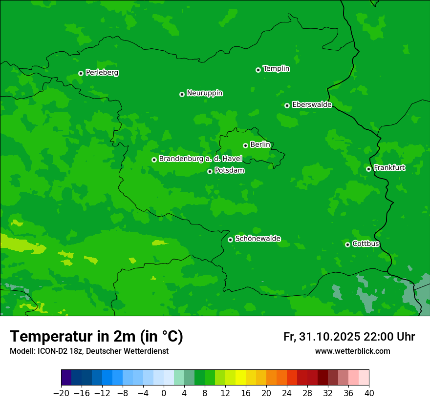Modellkarten Temperatur Modellkarten Temperatur