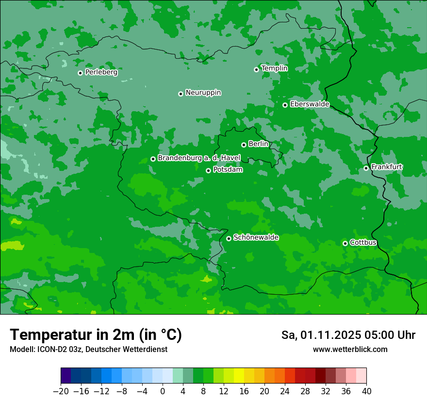Modellkarten Temperatur Modellkarten Temperatur
