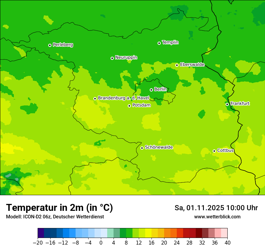 Modellkarten Temperatur Modellkarten Temperatur