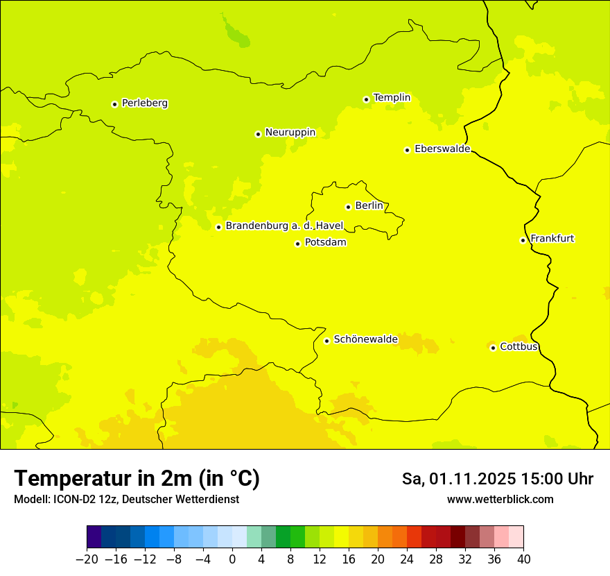 Modellkarten Temperatur Modellkarten Temperatur