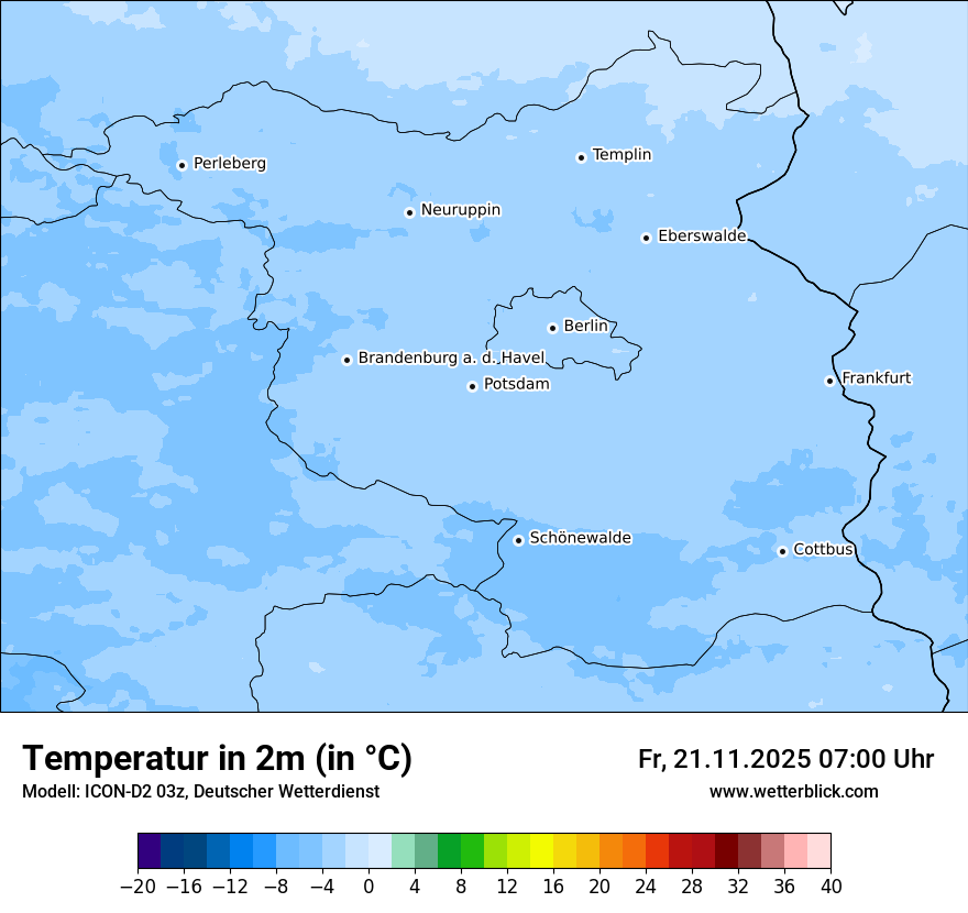 Modellkarten Temperatur