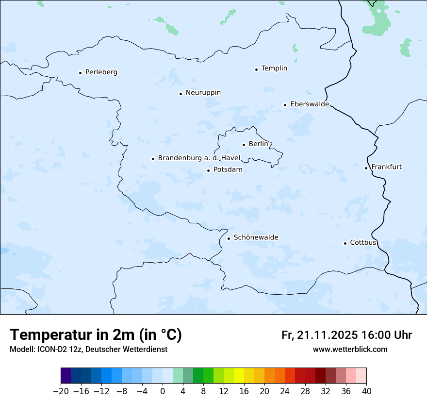 Modellkarten Temperatur