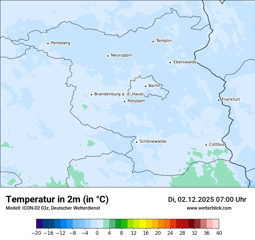 Modellkarten Temperatur