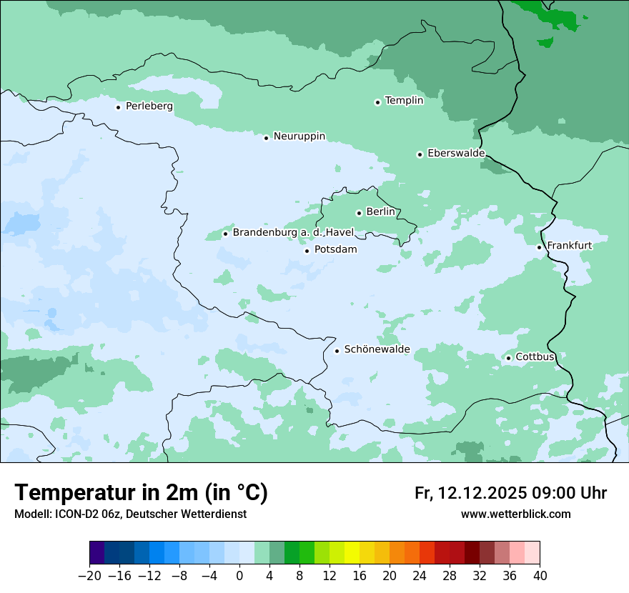 Modellkarten Temperatur