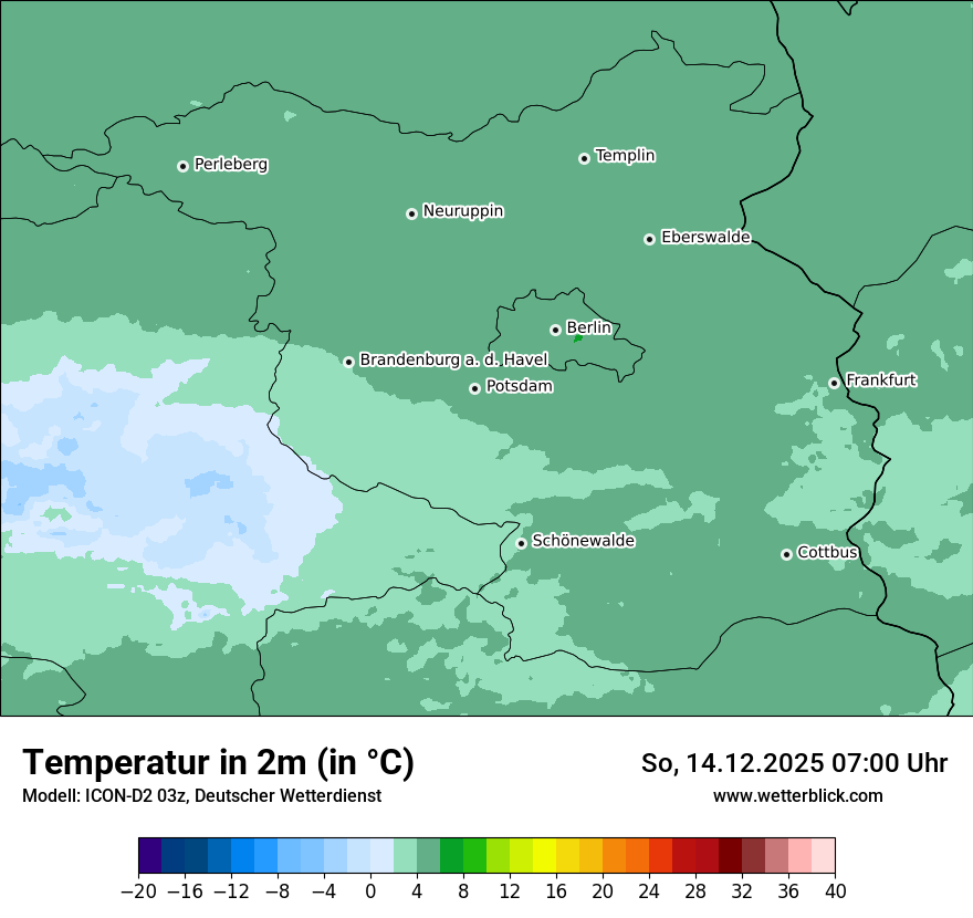 Modellkarten Temperatur