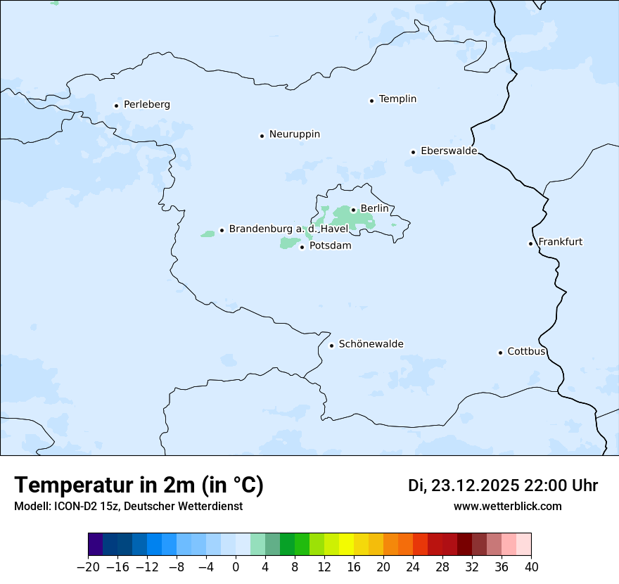 Modellkarten Temperatur