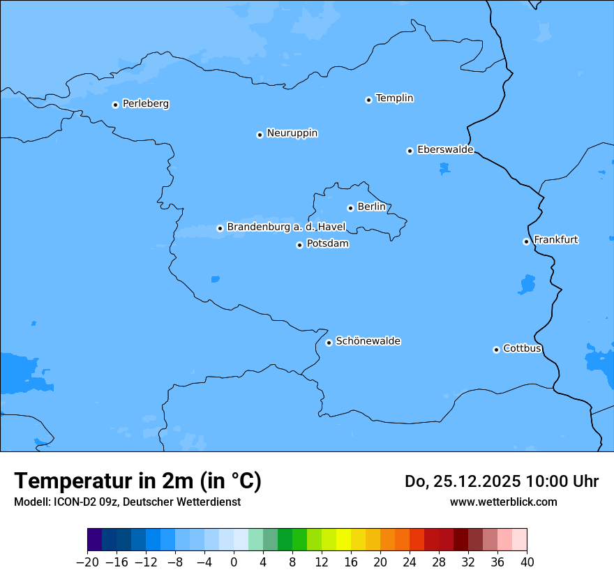 Modellkarten Temperatur