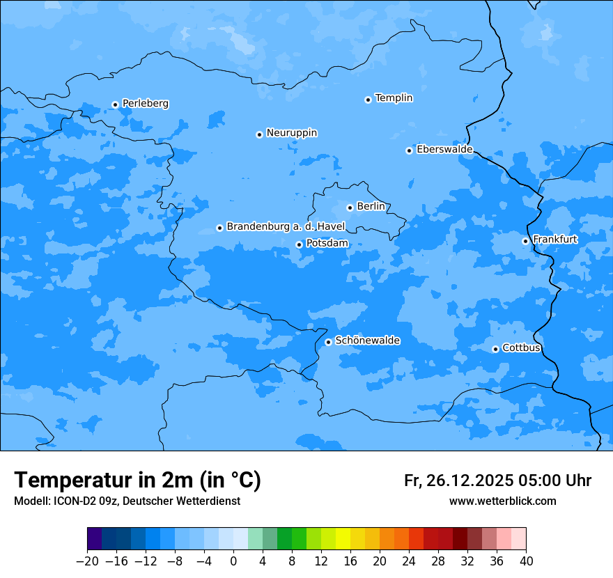 Modellkarten Temperatur