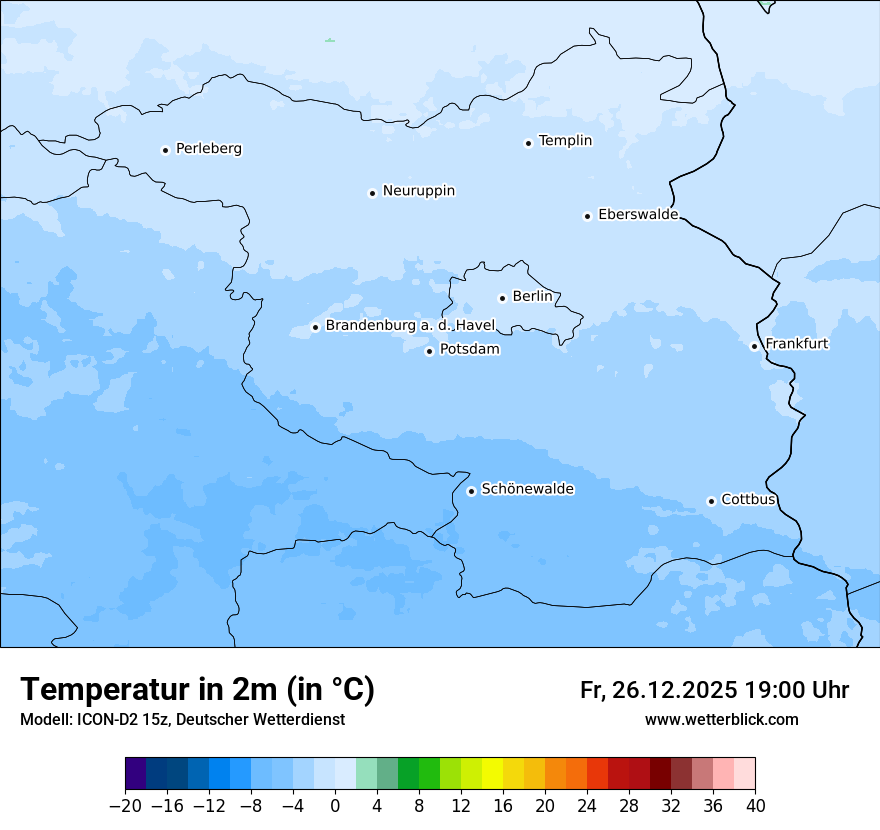 Modellkarten Temperatur