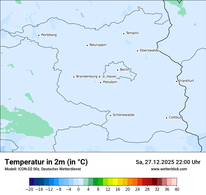 Modellkarten Temperatur