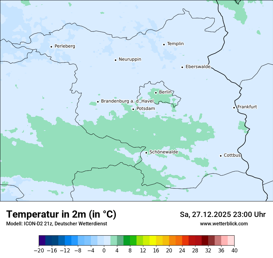 Modellkarten Temperatur