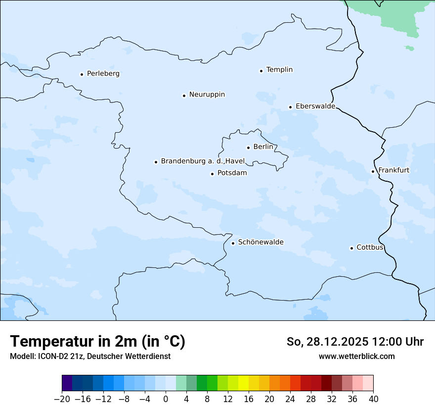 Modellkarten Temperatur